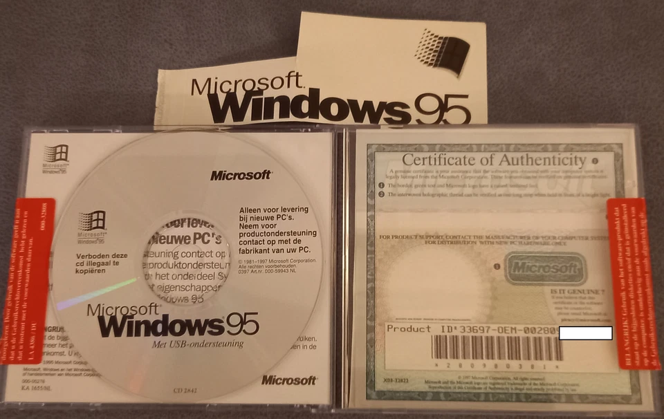 Microsoft Windows 95 (mit USB Unterstützung) , Niederländisch - Bild 1 von 1