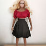 Pleated Skirt  For 12" PH JO Female Body Doll 1:6 Scale Office Preppy shirt
