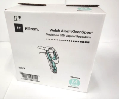 Hillrom Welch Allyn LED Light Vaginal Speculum Size MEDIUM, REF 59001-LED 24/Box