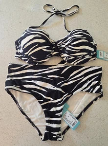 Seafolly Skin Deep Bustier Bikini Set - Size AU12 RRP $170 - Picture 1 of 5