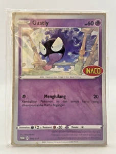 Francobollo promozionale speciale Pokemon TCG Indonesia INACO Gastly 096/S-P - Foto 1 di 5