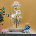 Schöne Blume in Glas Ewige Rose im Glaskuppel Konservierte LED Rose Blumen Lampe