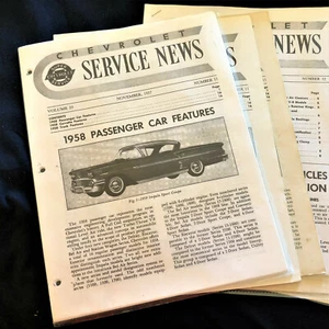 1958 Chevrolet Service News - Komplettsatz - Bild 1 von 3
