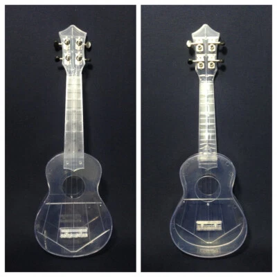 21" Fuykan Clear Soprano Ukulele, Transparent, Light-Weight w/Bag,Pick - UK11CL - Image 1 of 4