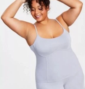 Top camisola acanalada estilo Jenni sin talla - detalle 3X veleta gris - Imagen 1 de 2