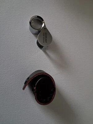 achromat Einschlaglupe 10 X 20 Inkl. Lederetuitt - Bild 1 von 4