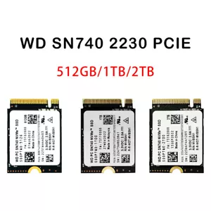 WD SN740 512GB 1TB 2TB M.2 2230 SSD NVMe PCIe4x4 PC For Steam Deck ASUS ROG Flow - Picture 1 of 8