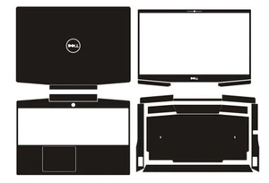 Laptop Carbon fiber Vinyl Skin Sticker Cover For Dell G3 15 3590 G3-3590 15.6" - Picture 1 of 28