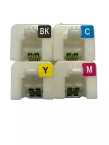 4 x DYE SUBLIMATION TINTE CHIP FÜR EPSON SureColor F6200 F7200 F9200 F9370 - Bild 1 von 3