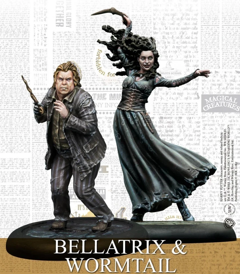 Harry Potter Miniatures Adventure Game: Bellatrix & Wormtail (New in Package) - Image 1 of 1