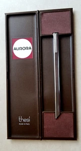 Aurora Thesi Chrome Ballpoint Pen Vintage 1970's Made In Italy MOMA Collection - Picture 1 of 9