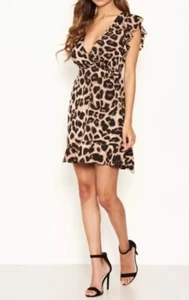 Kleid AX Paris Animalprint Größe 12 neu mit Etikett - Bild 1 von 3