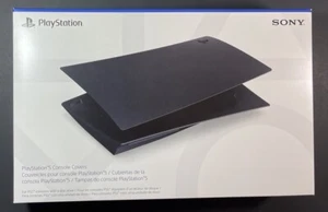 Official Sony PS5 Disc Edition Console Cover [ Midnight Black ] NEW - Picture 1 of 5
