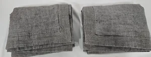 Hotel Collection Linen King Shams Grey Gray Perfect Store Display Washed - Picture 1 of 6