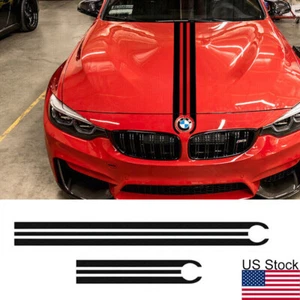 2Pcs Bumper Hood Rear Trunk Sticker Decal For BMW 1 3 4 5 6 X3 X5 X6 M3 M4 M5 M6 - Picture 1 of 9