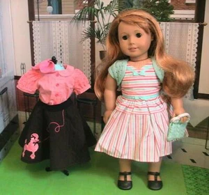 American Girl Doll Mary Ellen with Poodle Skirt Outfit - Picture 1 of 1
