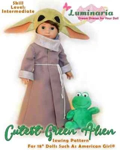 Printed Pattern 18" Doll Clothes American Girl Baby Yoda Boy Logan Star Wars - Picture 1 of 7