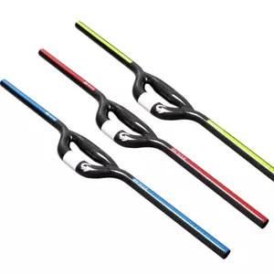 Foled Bike Full Carbon Fibre Double Tube Bicycle Handlebar 25.4/31.8*600-740mm - Picture 1 of 5