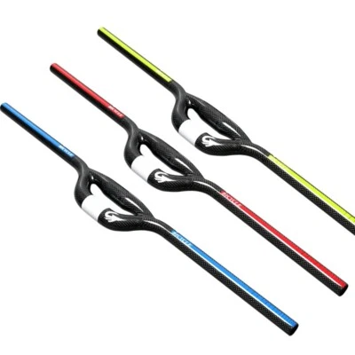 Manillar de bicicleta de doble tubo completo de fibra de carbono Foled Bike 25,4/31,8*600-740 mm  Foto 1 de 4