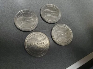 (4) old tokens - Big Wave both sides - Picture 1 of 1