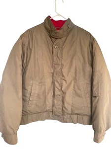 Mens London Fog Soft Thick Beige Outdoor Jacket Size L - Picture 1 of 19