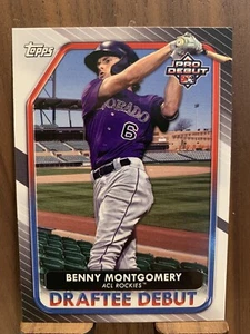 2022 Topps Pro Debut - Draftee Debuts #DB-7 Benny Montgomery (RC) - Picture 1 of 2