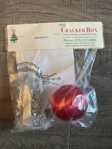 The Cracker Box SHIMMERING ICE 2 1/2" Red Satin Ball Christmas Ornament Kit - Picture 1 of 4