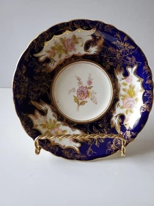 RARE!!! Vintage BROWNFIELD & SON England Plate Gold Gilt - Foto 1 di 4