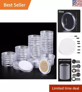 Elegantes 60-teiliges Münzkapselset mit Antioxidationsschutz & Schaumstoffeinlagen - Bild 1 von 9