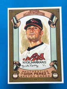 2007 Topps Allen & Ginter Dick Perez Sketch Cards #3 Nick Markakis