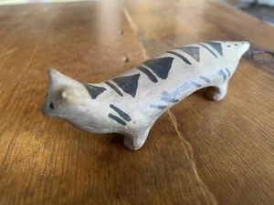 Antica effigie animale vintage COCHITI ? FIGURINA NATIVA AMERICANA CERAMICA PUEBLO - Foto 1 di 12