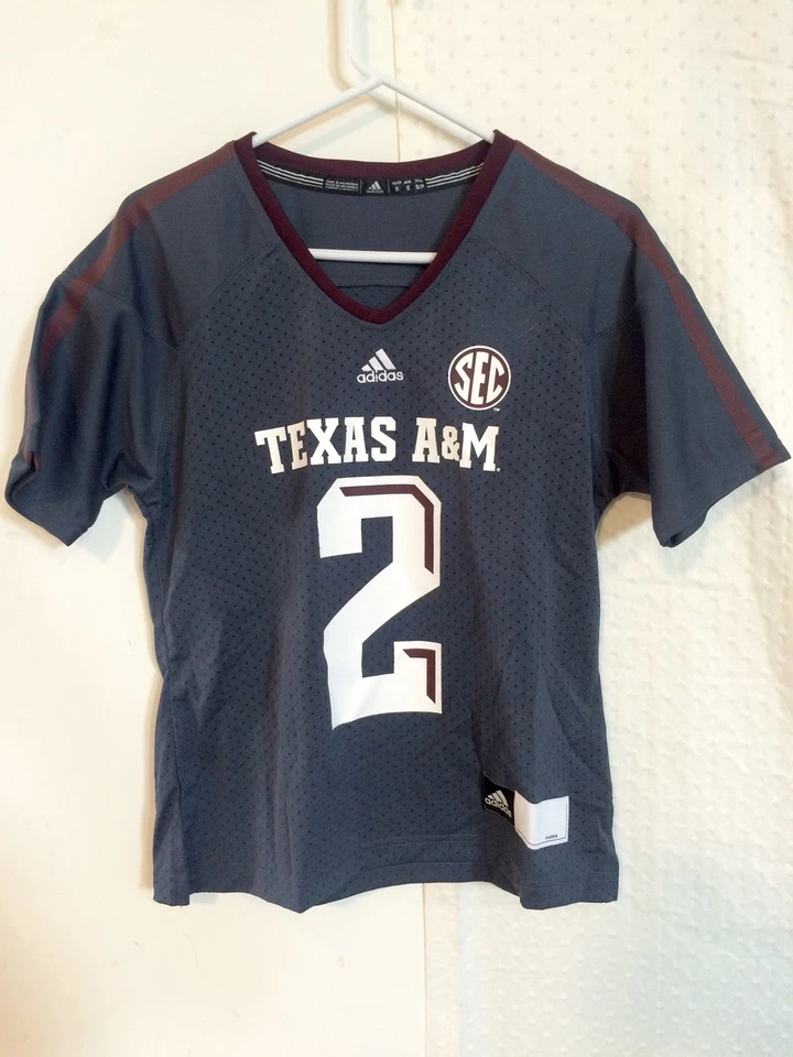 Camiseta para mujer Adidas NCAA Aggies #2 gris talla L Foto 1 de 1