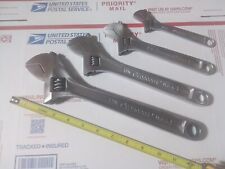 4 PC CRESCENT TOOLS  ADJUSTABLE WRENCH SET 6" 8" 10" 12" CRESCENT MADE IN USA