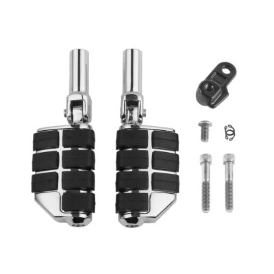 Clavijas de pie de pasajero cromadas aptas para Harley Softail Slim 12-2017 Cross Bones 08-11 Foto 1 de 4