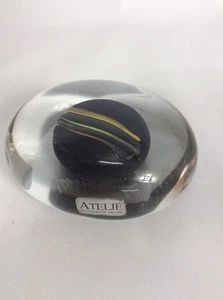 Schöner Vintage Kosta Boda Atelje Bertil Vallion Kunst Glas Briefbeschwerer - Bild 1 von 4