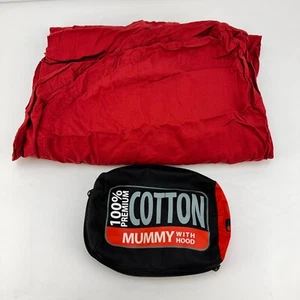 Sea to Summit 100% Premium Cotton Mummy With Hood - Orange - Lightly Used - Picture 1 of 3