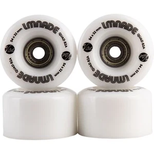 LMNADE Vibe Quad Roller Skate Wheels - White 54mm - Picture 1 of 3