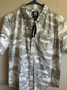 Ecko Unltd Hemd Button Down Kurzarmhemd Herren Large Neu mit Etikett B17 - Bild 1 von 4