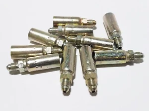(10) Weatherhead 04U-504 1/4" Hose x 1/4" JIC 37 Male Rigid Coll-O-Crimp Fitting - Picture 1 of 6