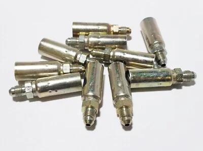 (10) Weatherhead 04U-504 1/4" Hose x 1/4" JIC 37 Male Rigid Coll-O-Crimp Fitting - Image 1 of 4