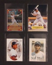 Rickey Henderson 1986 Topps Mini & Stickers & 1988 Leaf Pop-Ups 