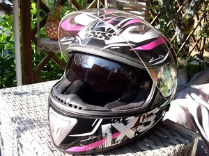 Damen Motorradhelm, Integralhelm IXS H520-1 , Pink/Schwarz/Weiß TOP ! - Bild 1 von 14