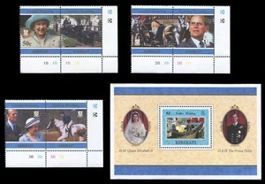 Kiribati 1997 - Mi-N.o 754-759 y bloque 32 ** - Estampillada sin montar o nunca montada - Boda de oro - Imagen 1 de 1