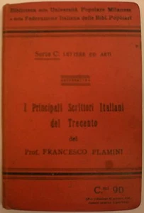 (LETTERATURA)PRINCIPALI SCRITTORI ITALIANI DEL TRECENTO - Picture 1 of 1