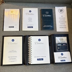 1994 Cadillac Eldorado Owners Manual Complete Set w/Case &Salesman’s Specs Guide - Foto 1 di 24