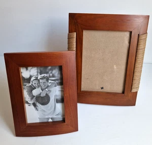 Set Holz Bilderrahmen Fotorahmen Massiv Holzbilderrahmen Rötlich - Bild 1 von 13