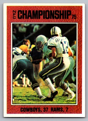 1976 TOPPS #331 NFC CHAMPIONSHIP W/ROGER STAUBACH - Image 1 of 3