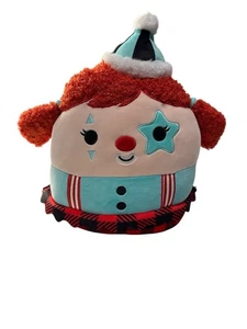 Squishmallows Originale 12 Pollici Euridice Clown con Toppa Occhi Stella Teal, 12 Pollici - Foto 1 di 3