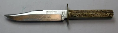 IXL England Bowie Stag Handle 1940's-1950's Bowie Knife - Image 1 of 4