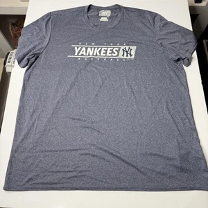 Majestic Shirt Herren 2XL Blau New York Yankees MLB Baseball Tee Retro - Bild 1 von 6